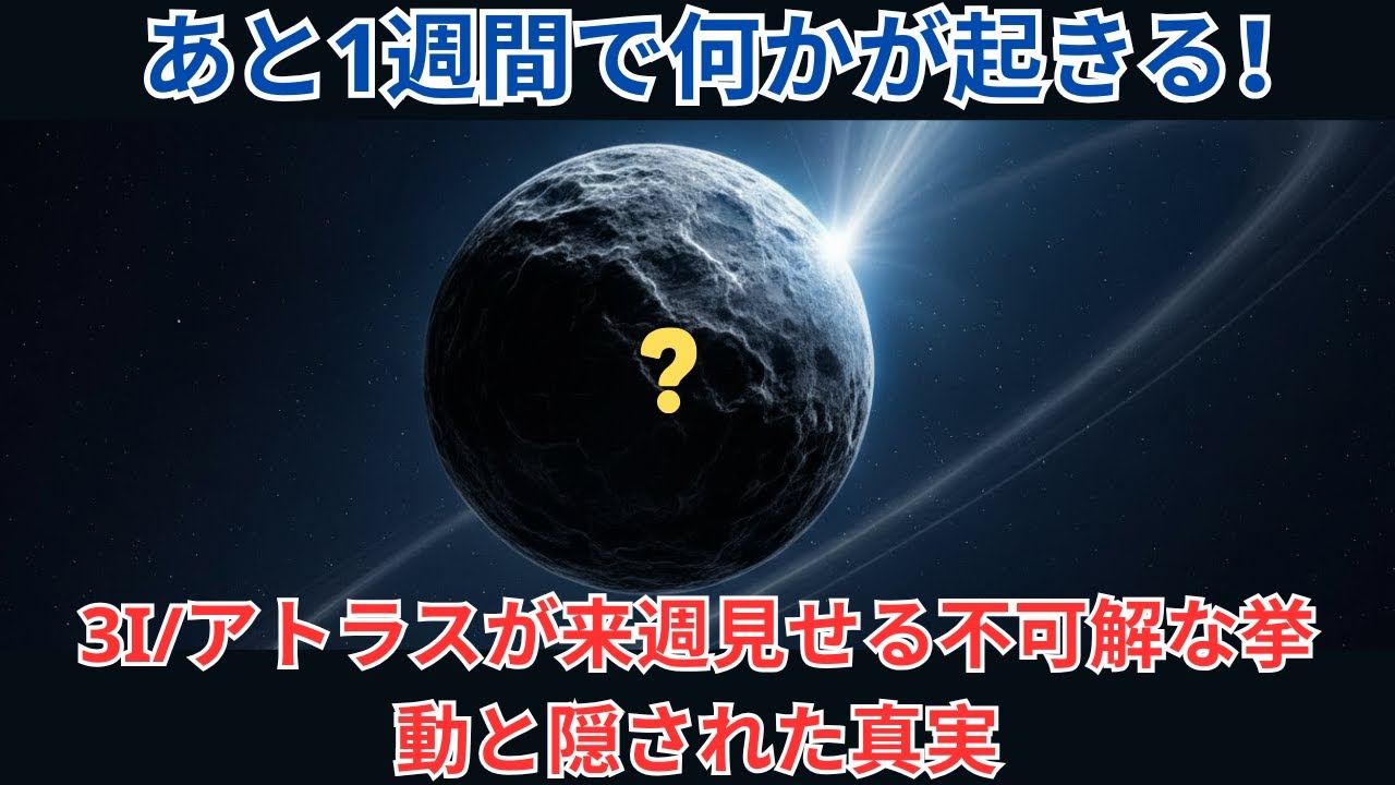 3I/アトラスが来週見せる不可解な挙動と隠された真実