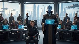 Alien Professor Challenged the Galaxy—No One Dared… Until a Human Girl Stood Up | HFY Story