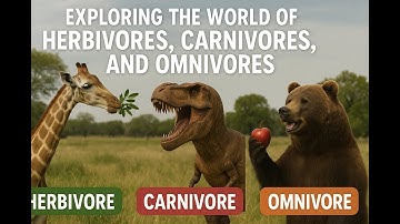 Exploring the World of Herbivores, Carnivores, and Omnivores!#wildlife #ecosystem #naturedocumentary