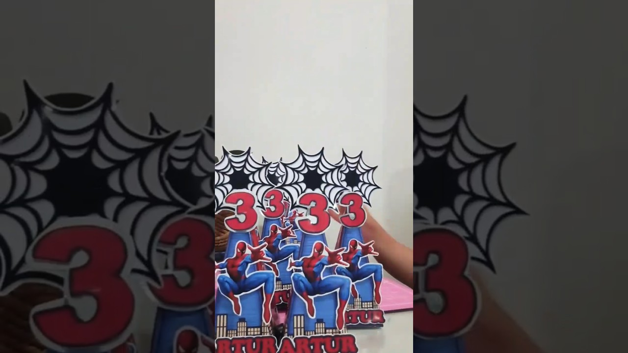 Personalizados Homem Aranha #papelariapersonalizada #spiderman #viral
