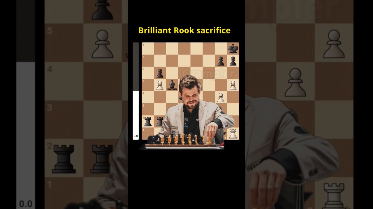 Brilliant Rook sacrifice | Chess tactics