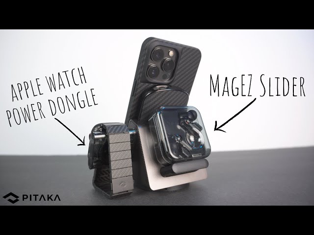 Pitaka MagEZ Slider + Apple Watch Power Dongle = 4 in 1 Wireless