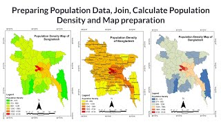 Population Density Map Preparation (Data has given in the description section)