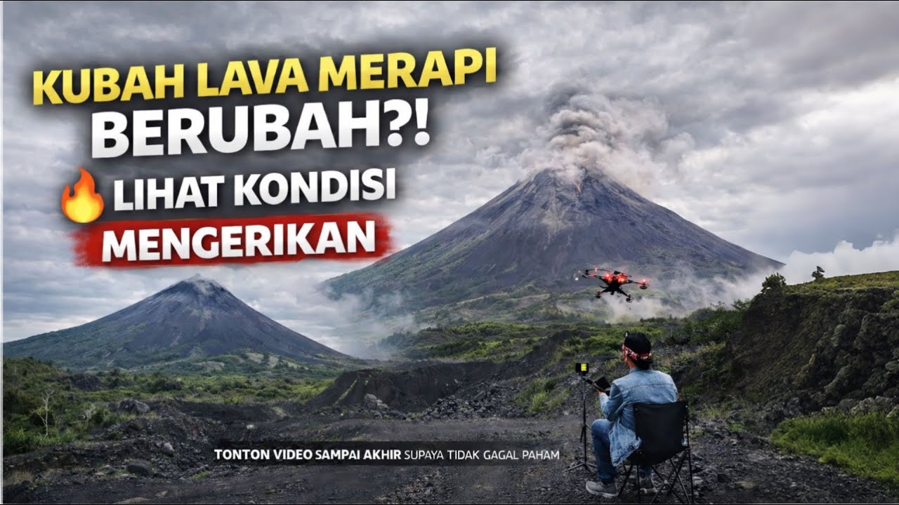 APA YANG TERJADI DI KUBAH LAVA MERAPI?! 😱 Drone Long Range Bongkar Kondisi Asli