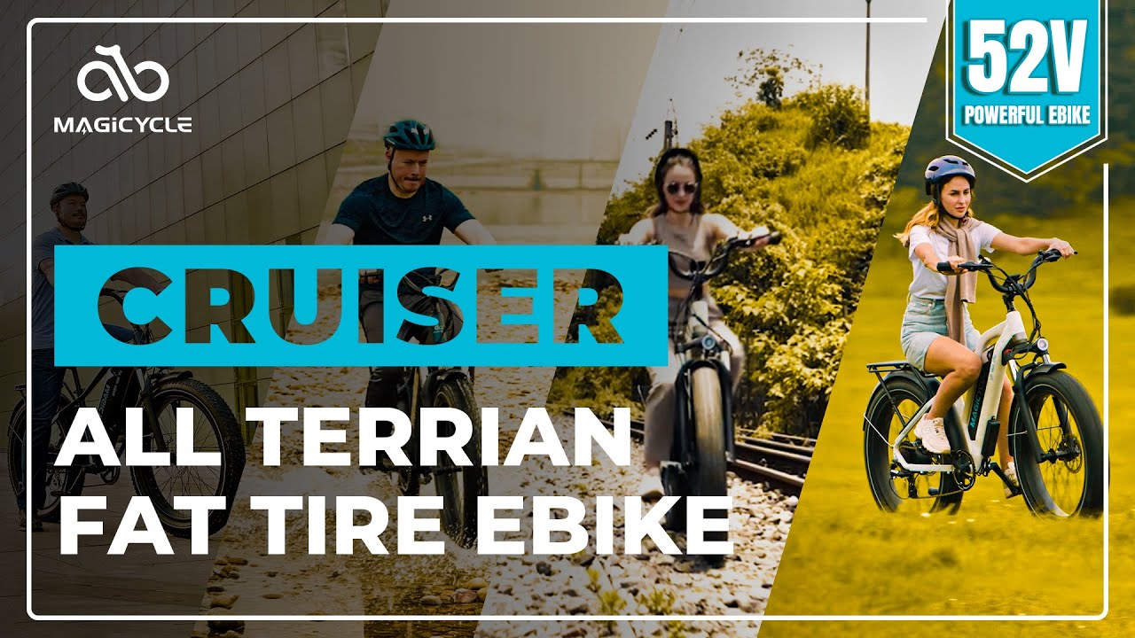 MAGICYCLE CRUISER All Terrain Fat Tire E-Bike in Multiple Situations