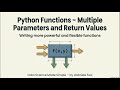 Multiple Parameters &amp; Return Values in Python | Data Science
