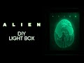 How to make alien paper cut light box  diy tutorial