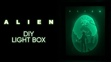 How to Make Alien Paper Cut Light Box | DIY Tutorial