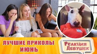 Реакция девушек  - Лучшие приколы июнь 2020. Try not to smile