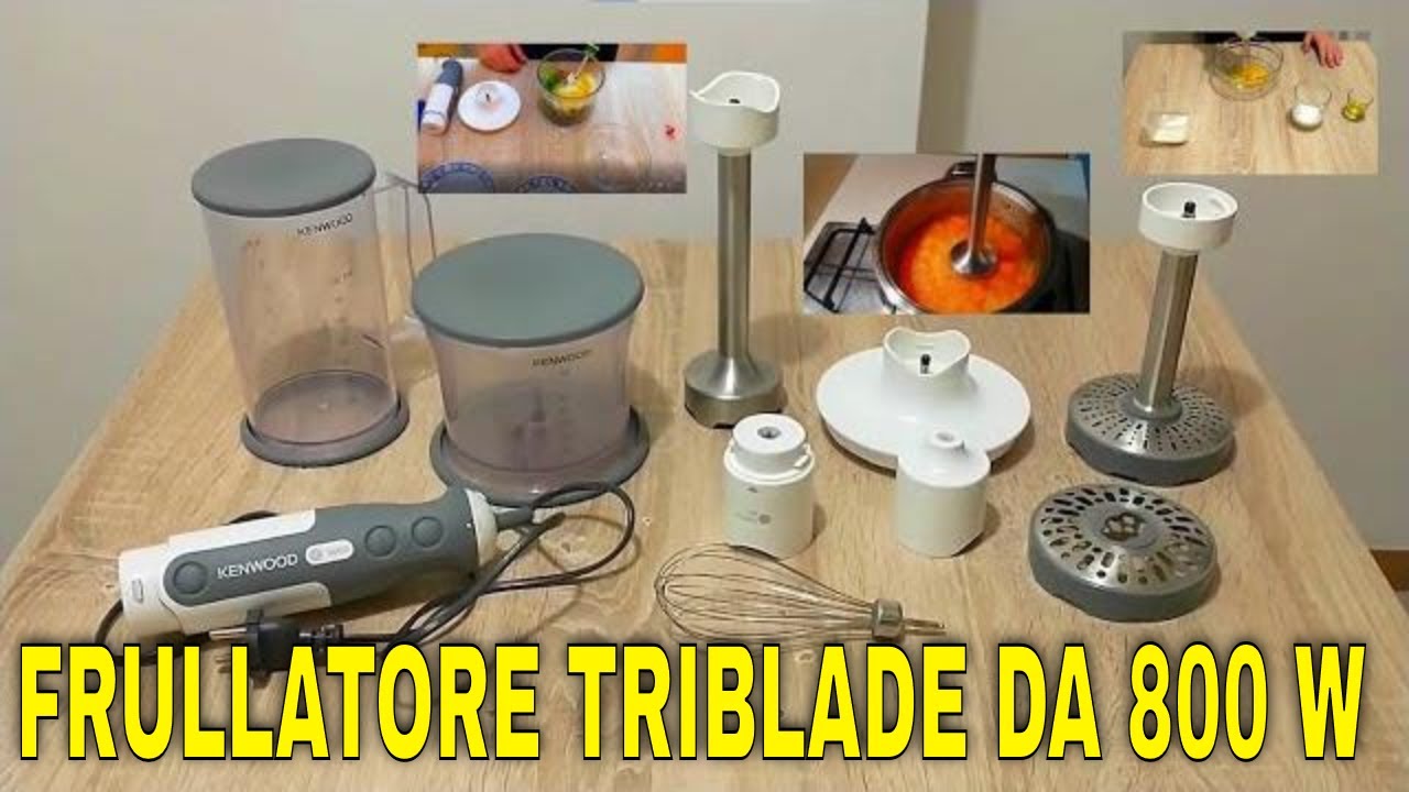 FRULLATORE KENWOOD TRIBLADE HDP404WH - YouTube