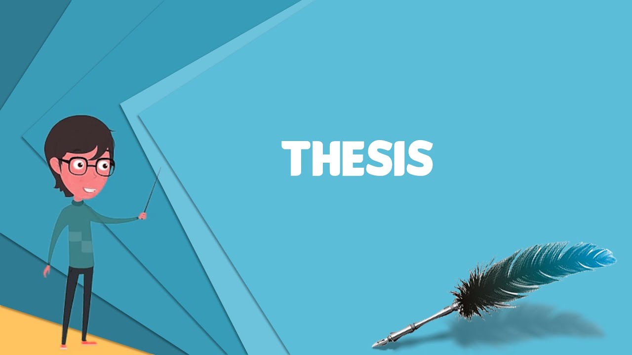 meaning of english word thesis