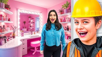 J’ai Construit Une Pièce Secrète MAKEUP pour Maman!