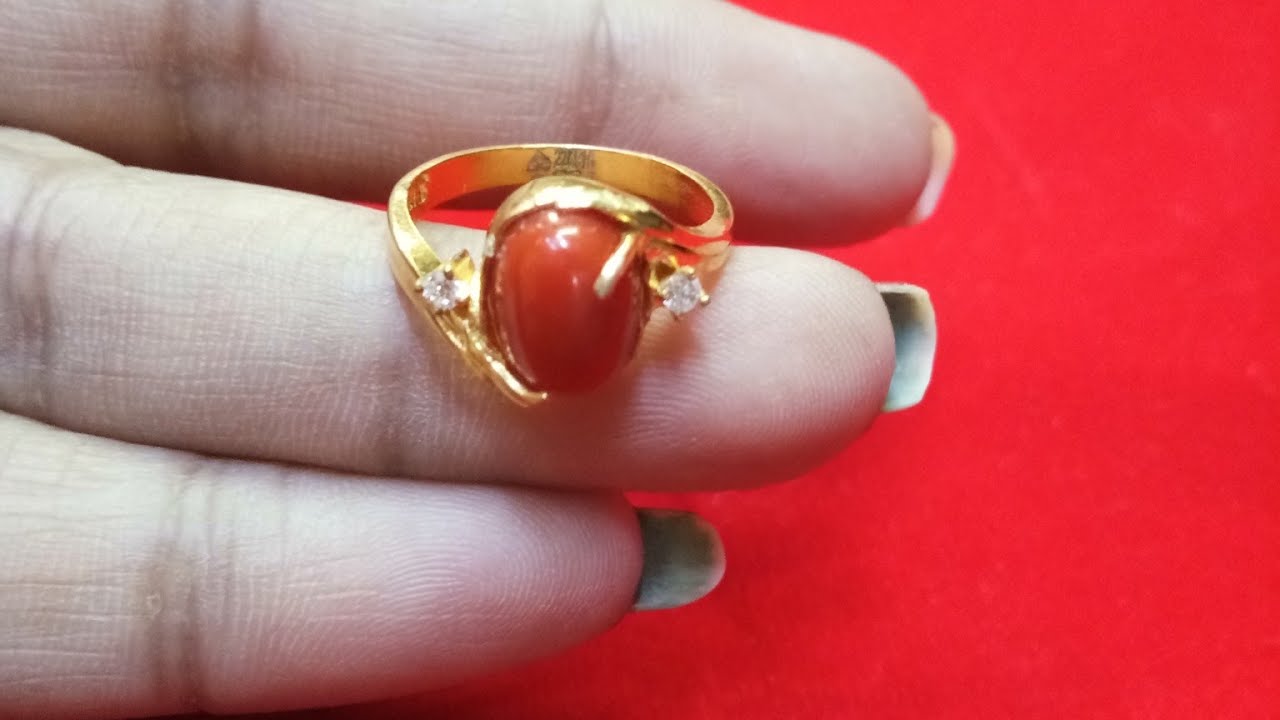 Buy morir Gold Plated Enameling Red Agate Ring Fashion Jewelry For Men and  Women at Amazon.in
