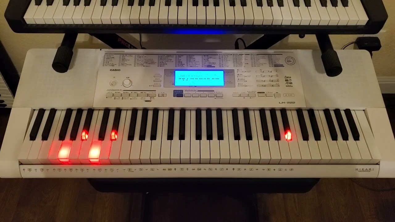CASIO カシオ 光ナビゲーションキーボード LK-222 CASIO LK-222 光ナビゲーション Keyboard - Review - YouTube