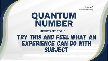 L 3 | Concept of Quantum Number | 2026-2027 Batch | IIT | JEE | main | Advanced | NEET | 11 | 12 |