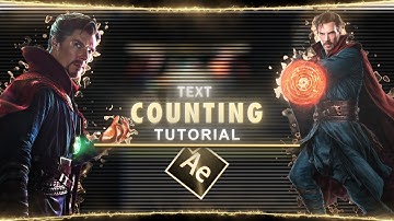 Counting text animation I After Effects | Tutorial