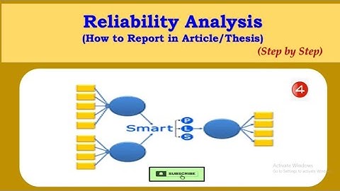 Reliability Analysis Reporting - Smartpls-3