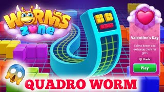 QUADRO WORM 😱 game play in worm zone.io | worm zone.io event Worms | quadro worm game play | w/zone screenshot 3