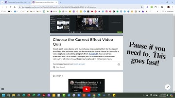 How to make a video quiz with Google Forms