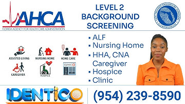 AHCA Level 2 Background Screening by IDENTICO