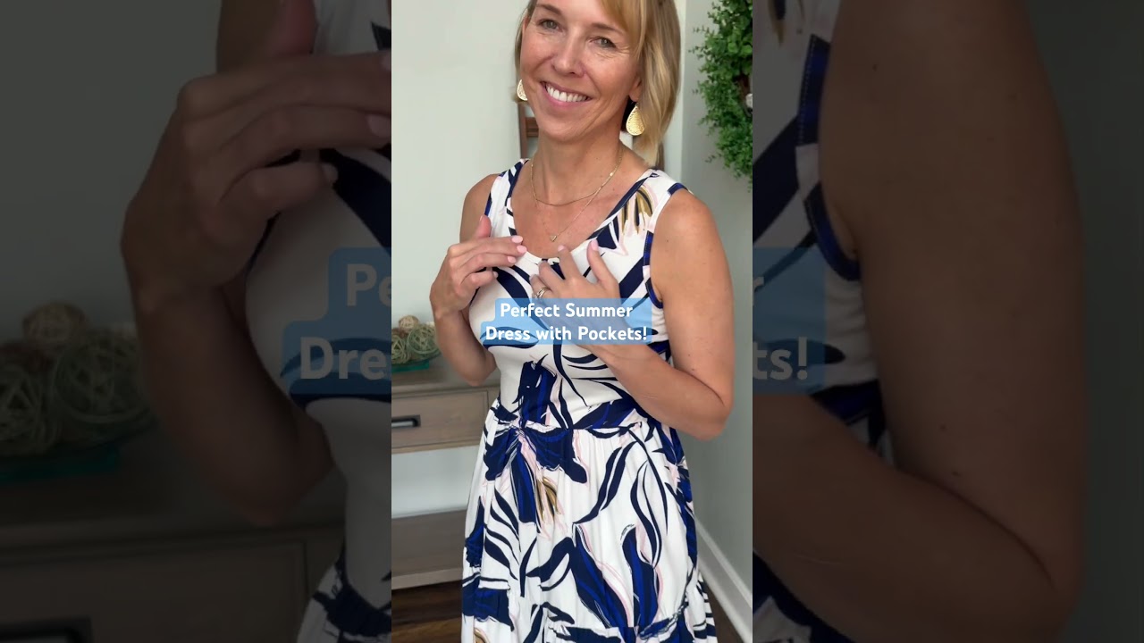 AUSELILY Women's Sleeveless Summer Dress 