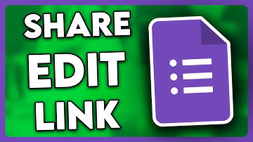 How to Share Edit Link Google Form (2025)
