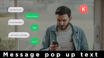 Message Text Pop Up Effect Editing In Kinemaster | Text effect like iPhone | Kinemaster Tutorial