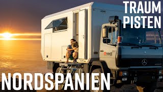 Traum Pisten am Meer:Off-Roadtrip im Expeditionsmobil/Wohnmobil/4x4 Allrad LKW Nordspanien Atlantik