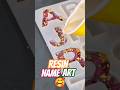 Resin name plate 🤩 | how to make resin art | resin art #shorts #resincrafts