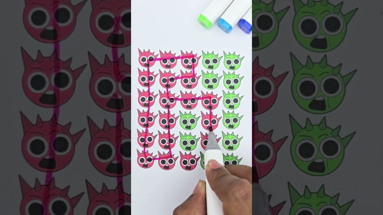 Sprunki c semihemi phase 4 connect line puzzle 