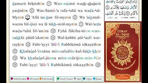 ختمة من مصحف التجويد باللغة الفرنسية الصفحة رقم 531