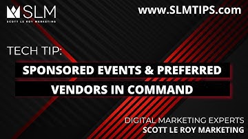 Tech Tip: Sponsored Events & Preferred Vendors in Command