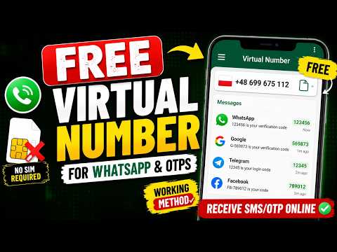FREE Virtual Number for WhatsApp & OTP Verification