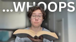 Reading schedule challenge vs. a crazy hectic week (I lost) 💔