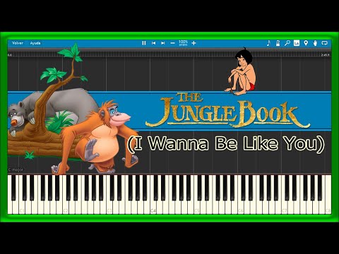 I Wanna Be Like You The Jungle Book Easy Mode Piano Tutorial