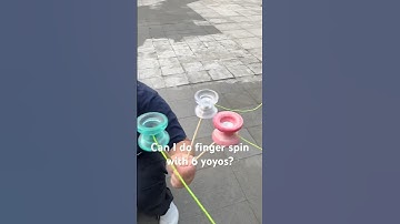 Can I do finger spin with 6 yoyos?#magicyoyo #yoyo #tricks #yoyotricks #video #shorts #like #fyp
