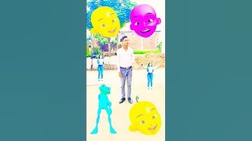 Upin Ipin Head to dancing frog,, joker,, gorilla & red dame tu cosita - magic vfx #trending videos