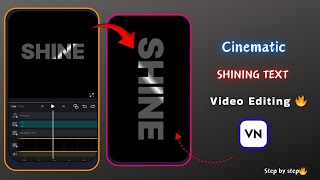 Add a Shine Effect to Text in VN Video Editor ✨ | Step-by-Step Tutorial