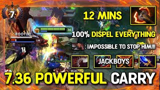 7.36 POWERFUL CARRY By JACKBOYS Troll Warlord 12Mins BF & Aghs Scepter Strong Dispel Everything