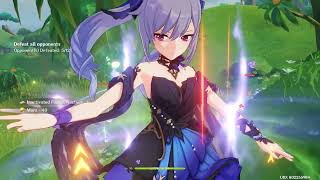 Keqing Kiling Mushrooms In Sumerus