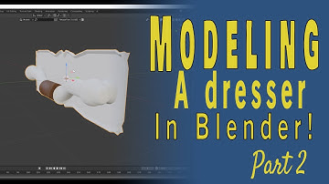 Modeling a dresser in Blender part 2