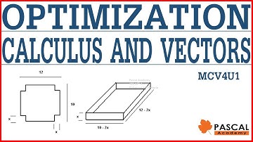 Optimization in Calculus MCV4U1 Pascal Academy Math Grade 12 #Jalil #Hajimir Calculus and Vectors