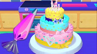 Fun 3D Cake Cooking Game: My Bakery Empire Color, Decorate &amp; Serve Cakes - Colorful Hearts Cake