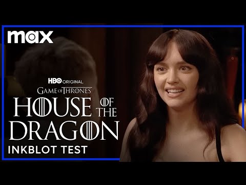 Emma d’arcy & olivia cooke try taking an inkblot test | house of the dragon | hbo max