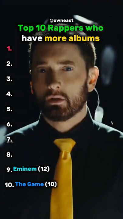 [Top 10 Rappers who have more albums]