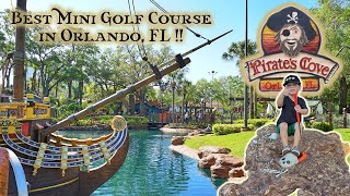 We Played The Best Mini Golf Course | Pirate's Cove Orlando Florida