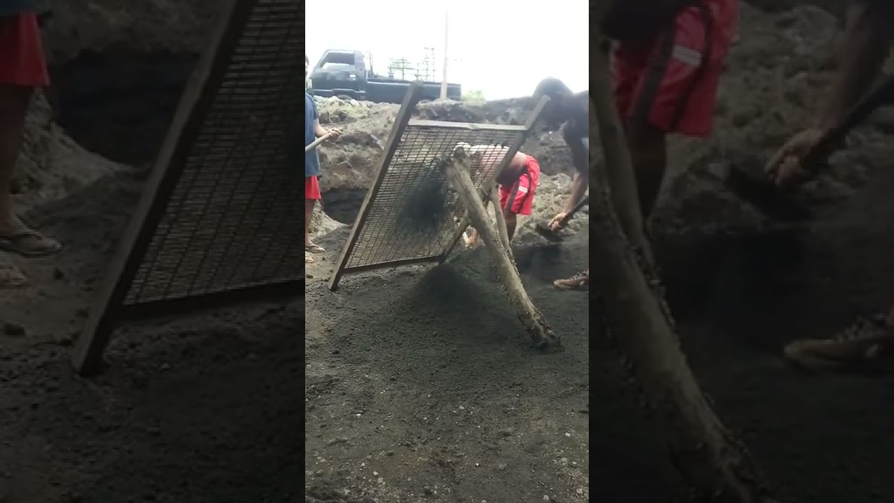 THE PROCESS OF MINING SAND