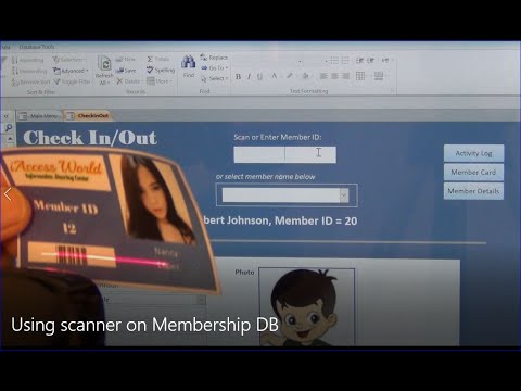 Access: Using Scanner on Membership Database