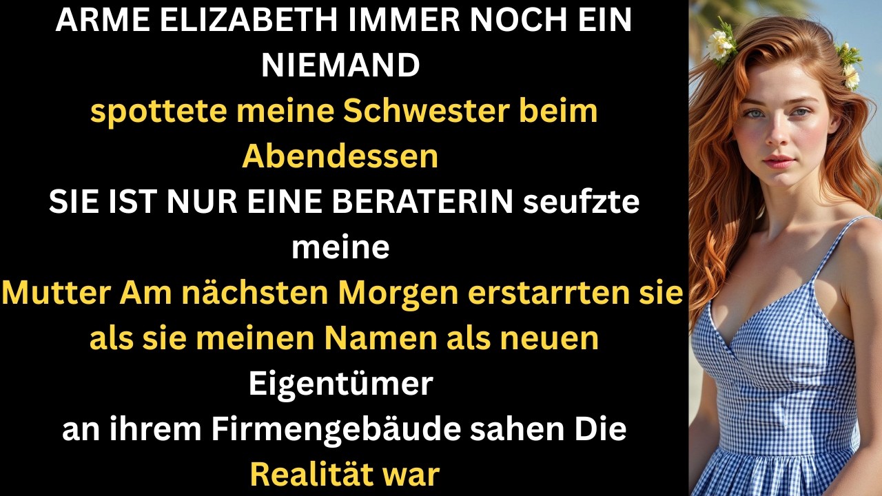 Beim Dinner verspottet  mein Name stand auf ihrem Gebäude