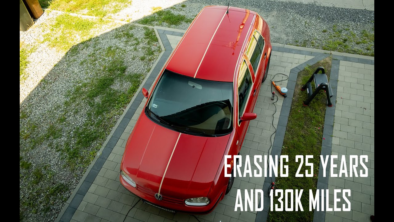 I had 10 hours to give this old VW Golf Mk4 second life | Full deep clean, polish and coating